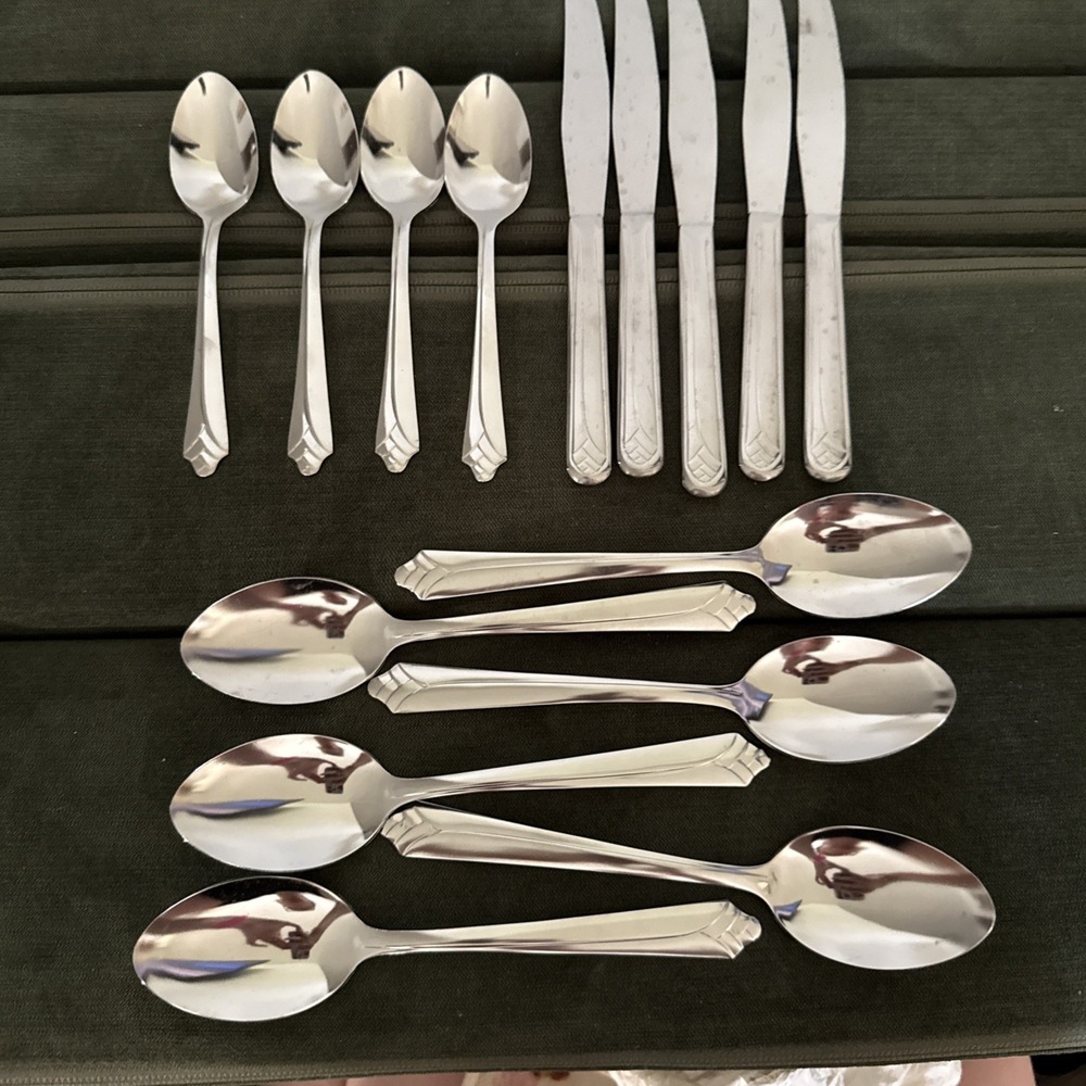 15 Pieces Vintage Ekco Silver‎ Stainless USA Flatware KENILWORTH Silverware